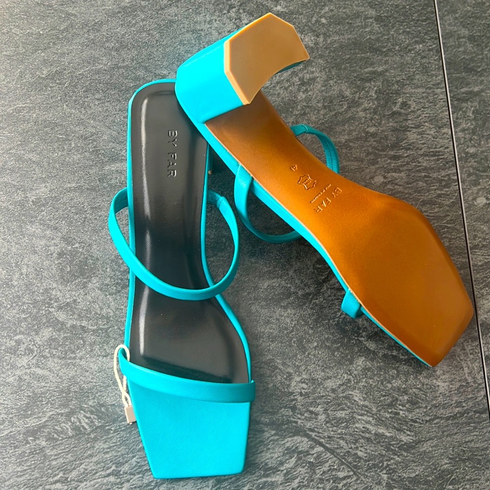 New By Far Tanya Leather Sandals EU 41